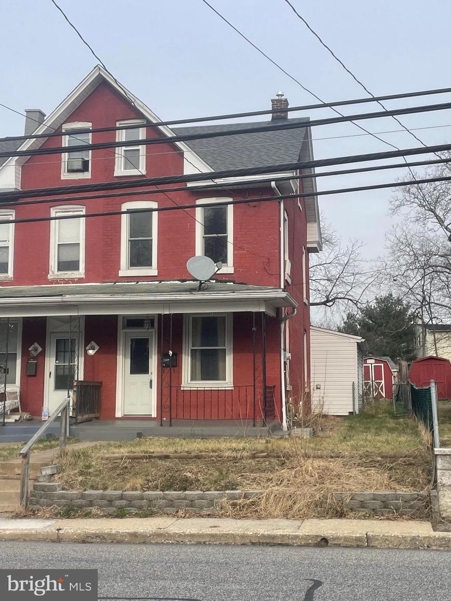 ATTN: VA BUYERS YOU MAY BE ABLE TO ASSUME SELLERS LOWER VA INTEREST RATE !!!!!!!!! Great opportunity with this all brick exterior 1100+ sq ft natural gas heated home. Recently remodeled bright kitchen, gas range, and Shaker cabinets Electric above the gas range and oven is ready for a new microwave The new sink is wired for the addition of a garbage disposal. Access to the laundry room with front load stainless steel gas dryer and washing machine is though the matching shaker door. This room could hold a haf or full bath. The formal Dining and Living room and kitchen floors have been updated with Luxury Vinyl plank flooring on the main floor.  The second floor includes 2 bedrooms and a single bath and the walk up attic awaits the addition of a 3rd bedroom.  The rear yard has a patio area the current owner didn't get time to complete, and the pavers are being left and awaiting the new owner to complete. In addition the current owner is letting their somewhat used gas grill for the new owner. TWO TO THREE OFF STREET PARKING SPACES IN THE REAR WITH ALLEY ACCESS. The current owner had an opportunity to acquire his grandfather's home.