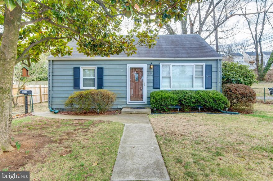 Meticulously Maintained expanded bungalow. Addition with nice Family Room or 3rd Bedroom with Murphy Bed plus Den. Two Full Baths. Lovely Hardwood Floors. Crown Moldings, 2" Blinds. New Storm Door. New Sump Pump next week. Partially floored attic with great storage. Fully fenced yard with patio, perfect for entertaining! Close to Bus, Huntington Metro, I-95! Most furniture can convey. Sold As-is.