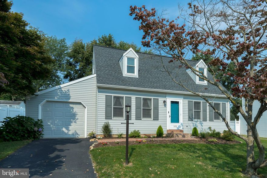 This home is AMAZING!!!  New everything.  Adorable Cape Cod in quiet neighborhood.  Beautiful fenced-in yard with screened-in porch, paver patio,  and utility shed.  Newly updated eat-in kitchen with new countertops,  stainless steel appliances, and tile backsplash.   First floor has 2 bedrooms and a full bathroom.  Owners suite is really nice with an unbelievable new bathroom.  Walk-in shower with rainfall showerhead.  Stunning vanity with custom sinks and make-up vanity.  All appliances stay!  Garage.  Full basement with workshop.  Gorgeous home!!