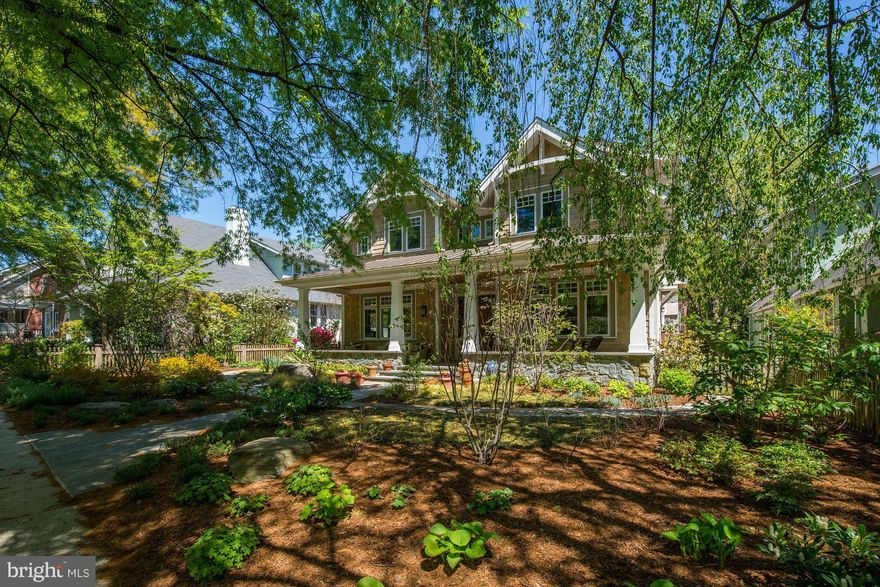 AMAZING 2009 PORCH FRONT HOME ON FAVE BLOCK FURTHER ENHANCED BY CURRENT OWNERS!APPROX 6K SF-TURNKEY!9+ CLGS,LIGHT-FILLED,GORGEOUS FINISHES&DETAIL.FAB 3 YEAR OLD CHEF'S KIT OPEN TO FAM RM W/STONE FP.BKFST NOOK.1ST FL OFFICE.5 BIG BRS UP,INCL GREAT MBR.HUGE LOWER LEV W/REC RM, GAME RM&2 ADD'L BRS,BEAUT GARDENS&YARD!FIREPIT&SCREEN PORCH.AUTO-GATE TO GAR.STEPS TO SHOPS.THIS IS WHAT IT'S ALL ABOUT!