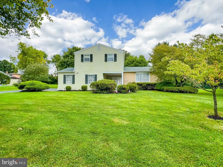 Desired Spring Valley Farm neighborhood in the Council Rock School District. Well maintained, four bedroom, two and a half bath with a large family room that leads to the back yard. The spacious home sits on one of the larger lots in the development, on over half an acre. The lot is level, landscaped, and has a paver patio to enjoy the outdoors and entertain friends. The covered large front porch leads you into the home's foyer. The living room greets you with a bay window that fills the room with sunshine. The kitchen includes newer stainless steel appliances with range top cooking and an exhaust hood. The eat in kitchen flows easily to the dining room and family room for entertaining and mingling. Upstairs are four spacious bedrooms with the primary bedroom having a walk in closet and a full bath with a walk in shower. Three other large bedrooms and a full bath with shower/tub complete the upstairs. A full two car garage with interior access to the laundry/mud room provides all the space you'll need for vehicles and storage. Newer roof (2017), New hot water heater (Dec 2022), HVAC (2015). Homes sell quickly in this sought after neighborhood, schedule your appointment as soon as possible. Public records square footage is inaccurate. Per builders plan, square footage is 1982. Builders architectural drawings are available.