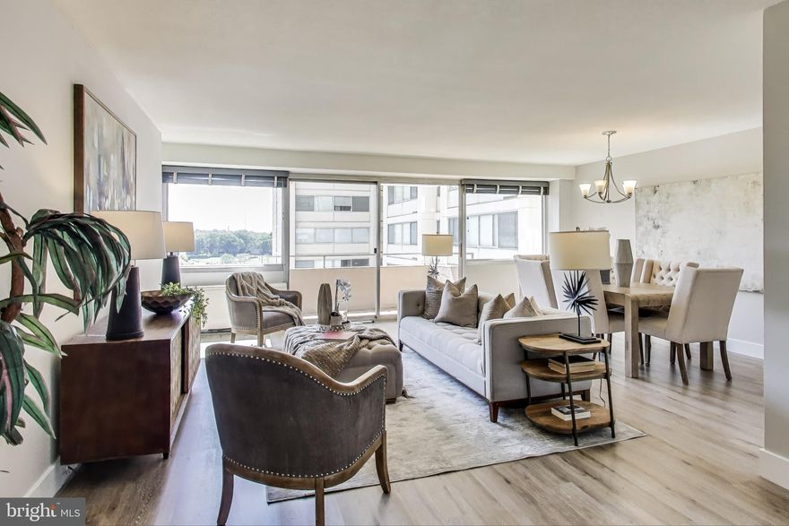 Welcome to unit #1211N at The Willoughby—a sun-drenched two-bedroom residence that perfectly combines style, comfort, and convenience in one of the area’s most sought-after addresses.

Step inside and be greeted by floor-to-ceiling windows that frame sweeping city views, filling the living space with natural light throughout the day. The open layout seamlessly connects to a spacious private balcony—ideal for morning coffee, evening cocktails, or simply unwinding with the skyline as your backdrop.
This home has been thoughtfully updated with luxury vinyl plank flooring (2021), new closet doors (2023), and a gas oven/stove (2021), ensuring both modern comfort and timeless design.

At The Willoughby, you’ll enjoy resort-style amenities right at your doorstep, including:
Rooftop pool with breathtaking panoramic views
State-of-the-art fitness center
Resident lounge and library for relaxing or entertaining
24-hour concierge and on-site management for peace of mind
Garage parking and additional building conveniences

The location is unmatched—just steps from the Friendship Heights Metro, Whole Foods, upscale shopping, trendy dining, and serene neighborhood parks. Whether you’re commuting downtown, indulging in retail therapy, or exploring the vibrant dining scene, you’ll love having it all just outside your door.
This is more than a home—it’s a lifestyle. Don’t miss your chance to experience urban living at its finest in Friendship Heights. 

*Seller has a large parking space currently renting for $140  that can be transferred to the new owner if desired.