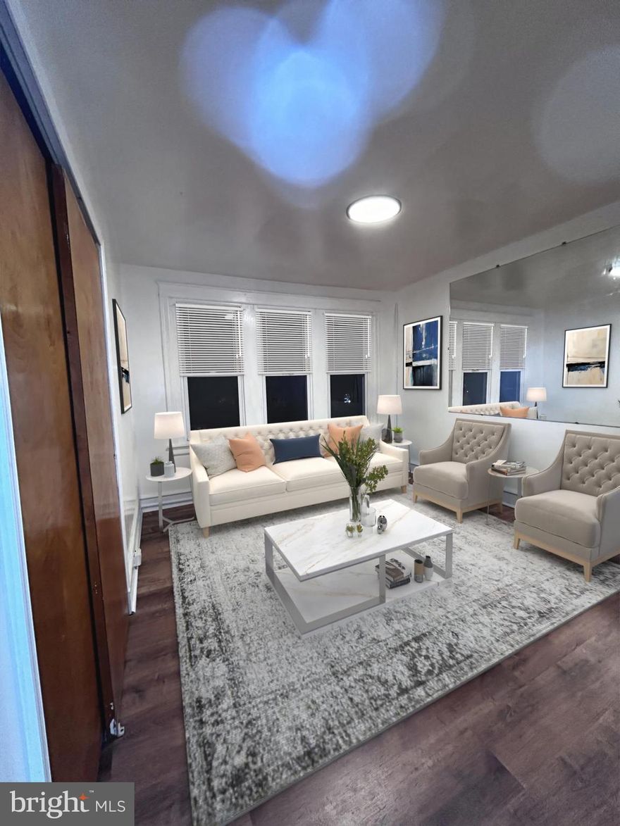 This well-maintained duplex is perfect for investors or buyers looking to live in one unit and rent out the other. The property offers two spacious units, each with brand-new flooring and separate utilities. There’s also potential to add a third unit in the basement. The first-floor unit and garage are currently rented, while the second-floor unit is vacant and ready for occupancy.  Some of the photos provided have been virtually staged.  Located in a prime commuter area, the property is just steps from the Blue Line train station, with easy access to shopping, dining, parks, schools, and a nearby supermarket. Plus, it’s less than 25 minutes from Center City Philadelphia.
Don’t miss out on this incredible opportunity. Schedule your showing today and seize the chance to invest in this promising property! Seller is a PA Licensed REALTOR.