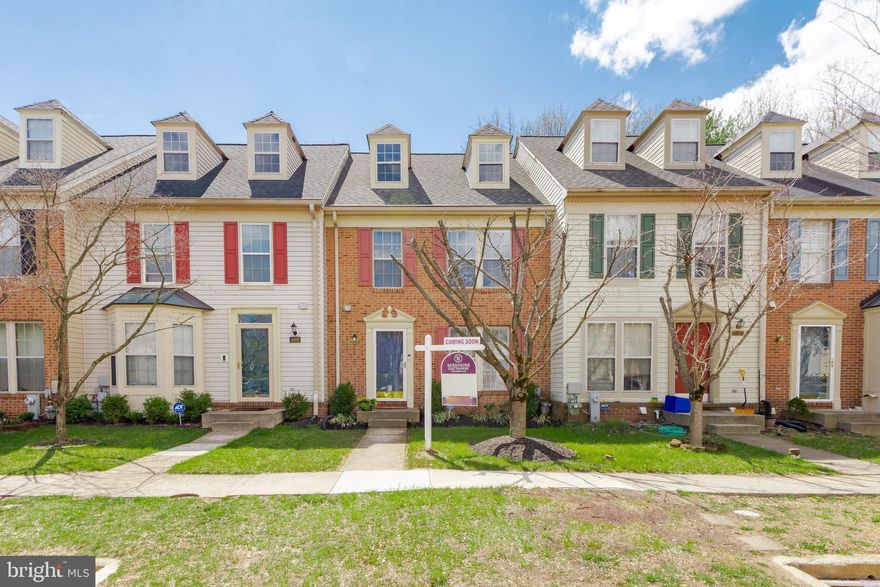 Great townhouse in Owings Mills! Freshly painted 3 bedroom,  3 1/2 baths home in New Town backs to green space.  Large living room leads to kitchen dining combo.  Newer stainless steel high end appliances with wood cabinets opens to large newer deck for great outdoor entertaining.  Upper level has large primary bedroom with cathedral ceiling,  newer bath with walk in shower and loft for a sitting room or office.  Two other bedrooms and hall bath make up the second floor.  Lower Level has cozy family room with gas fireplace which opens to a patio.  Full bath with walk in shower and utility room finish off the lower level.  This house has great space and has been well cared for. New stainless steel appliances and new roof 2016. New HVAC in 2017.  New sump pump line to street 2020. New deck floor and new front and back storm doors 2021.