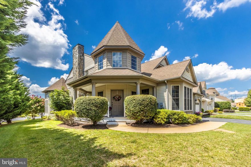 Light filled  Semi Detached Regency Model On A Corner Lot With 3 Finished Levels, Stylish Interior & Generously Proportioned Rooms Throughout.  Original Owner, 4 BR & 3 1/2 Baths, & Hardwood Floors Entire 1st Floor Level.  Perfect Floor Plan For Every Day Living & Entertaining With Both Casual & Formal Spaces.  1st Floor Library/Study, Sun Filled Solarium With Tile Flooring, Vaulted Ceilings For Added Spaciousness, Crown Molding, & Formal Living Room & Dining Room With Gas Fireplace.  1st Floor Primary BR With Double Walk In Closets Accented With Decorative Tray Ceiling With Private Bath, Separate Shower, Soaking Tub, & Double Vanities.  Energy Efficient Vinyl Windows, Kitchen Conveys With New S/S Refrigerator, 5 Burner Gas Cook Top, Pantry , Double Ovens & Granite Counters.  Convenient First Floor Laundry.  Upper Level Loft Plus Two Large Additional Bedrooms Each With A Walk In Closet.  Exceptional Lower Level With Legal 4th BR & Adjoining Full Bath, And 29X22 Family Room Ideal For Entertaining.  Utility Room With Shelving & Convenient Utility Sink.  18X18 Storage Room, & Or Future Theater Room Option.  Exterior Has Wrap Around Shaded Porch, Rear Paver Patio With Colorful Seasonal Perennials, Annuals & Fig Tree. Backs To Common Area And A Buffer Of 30' Mature Evergreens For Enhanced Privacy.  Affordable HOA Is Only $112.00 Per Month & Covers Lawn Maintenance, Snow Removal, Mulching,  Multiple Pools,  Tennis Courts, & Community Center.  Note:  Some Interior Rooms Were Virtually Staged.