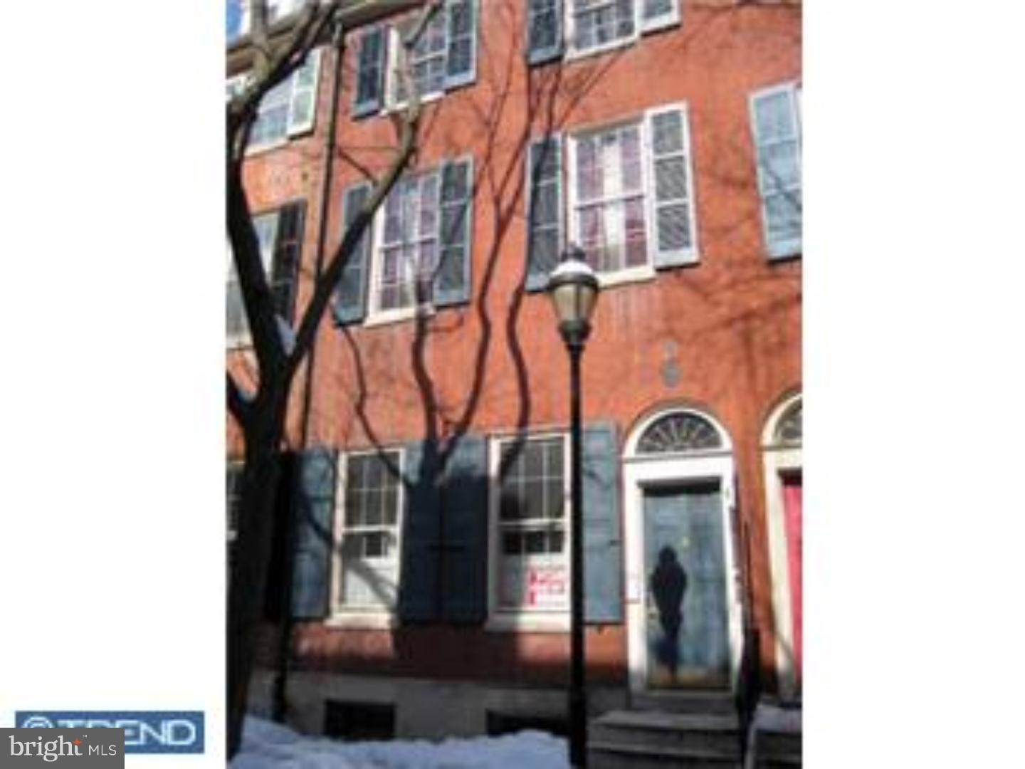 This fabulous condo is located on one of the prettiest blocks in Philadelphia. This Washington Square West home boasts hardwood floors and a beautifully updated kitchen. It is conveniently located close to area Hospitals, Universities, Shopping, Restaurants and Theaters. There is a coin operated washer and dryer in the basement as well as a separate storage area. First, Last, Security. No Smoking in building/unit.