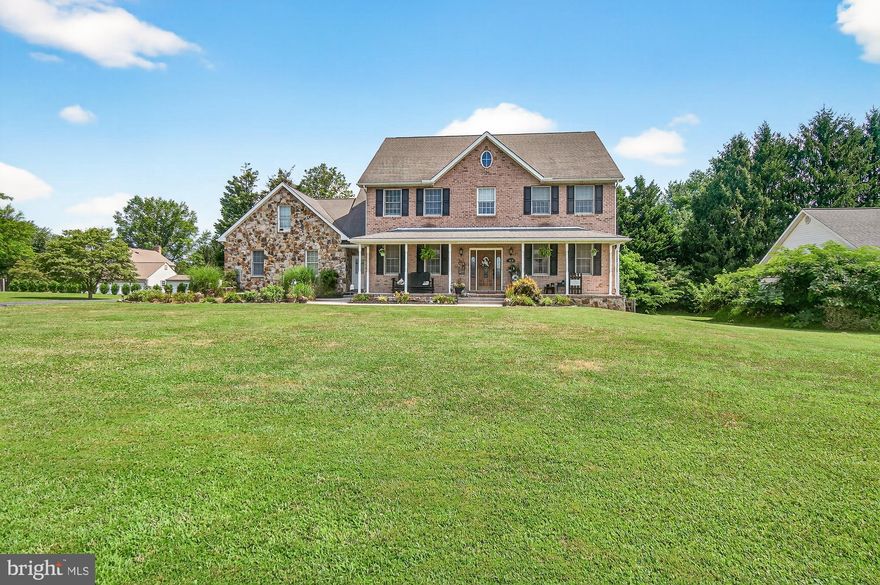 Welcome to this stately brick-front Colonial offering 4 large bedrooms and 3.5 baths, set on a generous .57-acre lot. Boasting over 5,100 total square feet—with 3,532 finished above grade and an expansive unfinished lower level with a rough-in for a full bath—this home delivers both space and potential.
Step inside to find White Oak hardwood floors throughout the main level, creating a warm and timeless ambiance. The open floor plan seamlessly connects the living, dining, and kitchen areas, perfect for both entertaining and everyday living. The gourmet kitchen is a chef’s dream, and the home features two separate staircases providing convenient access to the upstairs bedrooms.
Enjoy year-round comfort with dual-zone heating and air conditioning and take advantage of outdoor living with a patio off the kitchen that includes a beautiful stone fireplace—ideal for relaxing or entertaining under the stars.
This home offers a rare combination of space, style, and future expansion potential in a highly desirable setting.