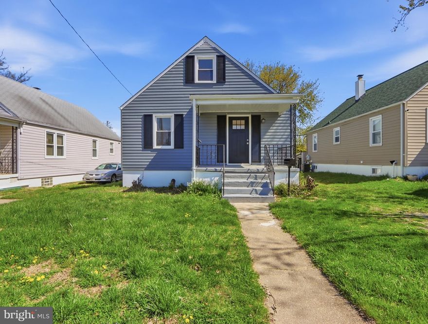 Coming Soon! This home will be on the market this week and available for showings! Remodeled Cape Cod in Parkville—now available! This move-in-ready home offers 4 bedrooms and 2 full baths with thoughtful updates throughout. The main level features an open-concept layout with two spacious bedrooms, a large living room, and a beautifully renovated full bath showcasing ceramic tile, a quartz vanity, and stylish black accent finishes. The fully updated kitchen includes quartz countertops, new cabinetry, and a complete stainless steel appliance package with electric range, dishwasher, microwave, and refrigerator. Fresh paint and new flooring throughout create a clean, modern feel. Upstairs, you’ll find a third bedroom with an attached sitting area—ideal for a home office, walk-in closet, or flex space. The finished lower level adds valuable living space with a family room, additional bedroom or den, and a dedicated laundry area. Additional improvements include vinyl windows, a new architectural shingle roof, central HVAC, a waterproofing system, and upgraded 200-amp electrical service. Outside, enjoy a large, flat yard with endless potential, plus a driveway space and ample street parking. Situated on a quiet dead-end street that leads to Harford Park playground, this home offers both privacy and convenience—just minutes from shopping, dining, and major commuter routes. Schedule your showing TODAY!