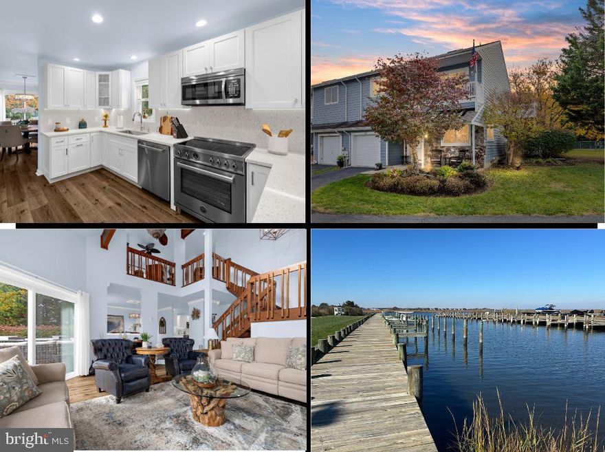DEEDED BOAT SLIP - Seller offering a 2-1 buy down -✨ What’s a 2-1 Buydown? ✨
It’s a temporary mortgage rate reduction that lowers your payment for the first two years.
✔️ Year 1: Rate is 2% lower
✔️ Year 2: Rate is 1% lower . Year 3+: Back to your original fixed rate
💰 This means lower monthly payments upfront and an easier transition into homeownership. 

Plus a added bonus on a home warranty 

LIVE EVERYDAY LIKE YOUR ON VACATION  in this completely renovated, designer-inspired two-level end-unit water view townhome offering 2 bedrooms, 2.5 baths, and 2,031 sq ft of coastal luxury! Shows like a model home—every detail has been thoughtfully curated. Enjoy breathtaking sunsets from one of the three private decks. The primary suite features private balcony access, new plush carpet, and a spa-worthy bath with dual quartz vanities, an oversized shower with rainfall, massage, and waterfall sprayers—crafted for total relaxation.

The gourmet kitchen is a chef’s dream, showcasing quartz countertops, a matching backsplash, under-cabinet lighting, dual pantry closets, and top-of-the-line Italian Bertazzoni appliances. Open-concept living spaces feature luxury LVP flooring, abundant natural light, new craftsman-style doors, upgraded windows and skylights with custom shades, and a cozy wood fireplace for those cool Eastern Shore evenings. Additional upgrades include a new HVAC system and blown-in attic insulation for year-round comfort and efficiency.

The upper level offers an additional living area with access to a private balcony—perfect for lounging or working from home—while the main level provides a spacious living and dining area that opens to a large deck, ideal for grilling and entertaining. Both bedrooms include custom closet systems, and the stylish laundry area features new hookups, built-in shelving, and a folding counter.

Step outside to enjoy three distinct outdoor living spaces, or unwind at the community’s waterfront gazebo overlooking the marina. Nestled in an intimate enclave of just 22 residences, this sought-after community includes a pool, storage lot, and your own deeded boat slip in the private marina.

Bring your boat and start living the lifestyle you’ve always wanted! Stroll or bike the scenic Cross Island Trail, explore nearby parks, or enjoy waterfront dining and boutique shopping—all just minutes from your door. With easy access to Route 50 and the Bay Bridge, this home perfectly blends resort-style living and coastal convenience.

Ask your REALTOR® for the full list of upgrades—this is your slice of Eastern Shore paradise, ready for you to move in and start living the good life!