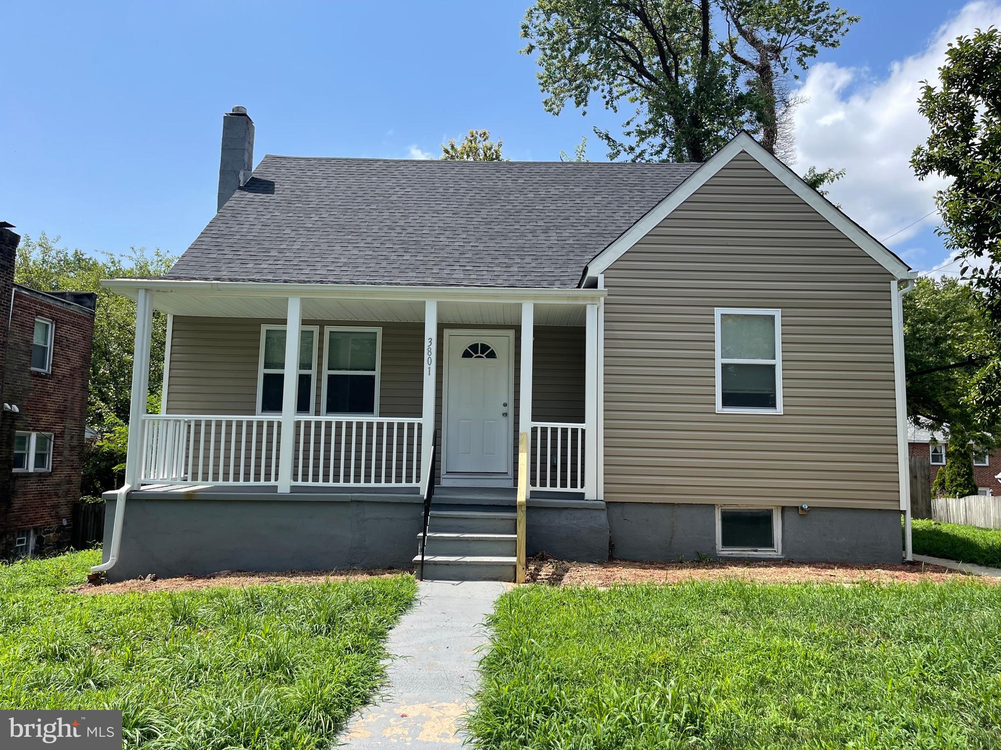 PRICE IMPROVEMENT! FULLY RENOVATED WITH PERMITS, INSPECTION AND CERTIFICATE OF OCCUPANCY FROM BALTIMORE CITY; Don't miss this top-to-bottom fully renovated detached front porch home with an open floor plan with a total 5 Bedrooms and 3 Full Bath in an ample corner lot. Almost 2200 total sq ft of Living Area. Step inside to discover a bright and welcoming open floor layout that leads you to a spacious living room featuring luxury vinyl planks throughout the main level leading to the open dining area and a well-appointed kitchen with ample cabinets, counter space, and high-end stainless steel appliances. Imagine yourself unwinding on the brand-new deck that’s perfect for entertaining. The property is nestled in a serene neighborhood right next to Herring Run Park. The main level has two bedrooms with a beautifully tiled full bath. Upstairs has two more bedrooms, and another full bath awaits you. But that's not all—this spacious home also includes a generous fully finished lower level with luxury vinyl planks throughout that offers many possibilities to suit your needs: a Home Theater/Family Room, Play Areas, an additional full bath, and another bedroom. This property has several updates with a new roof and gutters, new windows, sidings, flooring, bathrooms, appliances, and more, this property is simply spectacular.
