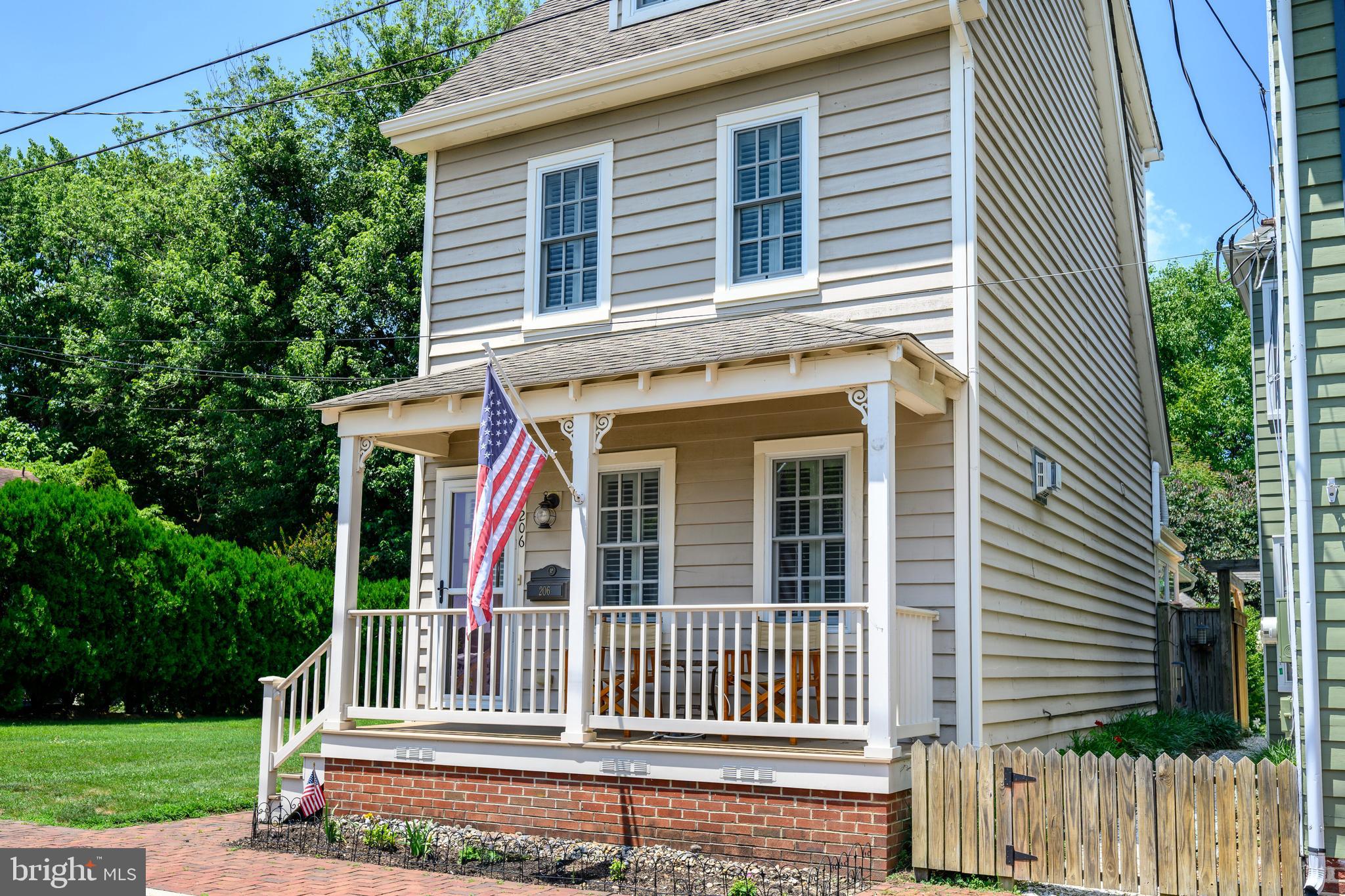 Four Baths! LOTS of storage in this nearly new construction! See tall ships sailing the Chester River from your front porch and live in the heart of Chestertown's thriving Historic District! This historic home located at Chestertown Marina has seen extensive remodel as recently as 2021. The first floor bedroom suite addition has a full bath, a sitting room, a walk-in closet, and a separate entrance. It's also perfectly positioned to be used as an extension of the first floor space when you are not housing guests. Live in the heart of it all & enjoy being just steps from the waterfront and all Chestertown has to offer including the quiet & calm of day to day life with a splash of occasional spice from Festivals like Tea Party in May, and Downrigging in November! This desirable Water Street address provides premium access to coffee shops, bakeries, farmer's market, festival events, music, art district, rail-trail, restaurants, shops, live theater, and more. Walk everywhere! And when you come home with your Saturday Farmer's Market goodies, enjoy cooking on gorgeous Heartland appliances that compliment the hand crafted free-standing cabinetry in the kitchen. A first floor guest suite added by local builder Jay Yerkes includes a sitting room connected to the house via a mudroom/porch. Above the mudroom is a second story deck that was built to hold a hot tub* (with double 2x8 joists according to the owner!) This private water-view deck leads to a walk-in attic which was also built to support future finished space.* Anderson composite dual pane windows custom fitted with planation shutters were installed throughout the home- all are easy to open & energy efficient. The mudroom is fully insulated to allow open doors between the house and the rooms of the guest suite or lock the doors for complete separation & versatility. This home is adaptable to many ways of living! With bedrooms on every floor to be used as you like, the 3rd floor waterview suite with a full bath & a walk-in closet could just as easily be a den or a bunk room. The lawn next-door is under separate ownership & is not part of this sale. *Buyer to verify feasibility of any expansion plans. Centrally located for travel, your choice of BWI or Philadelphia International airports are just 90 minutes away. Explore the possibilities at 206 S Water St and imagine yourself here. It's a special place to live!