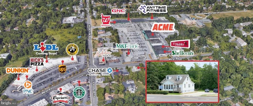 Excellent visibility and frontage on Marsh Road, with high traffic counts exceeding 18,000+ VPD
Ideal for small-scale, high-margin users such as medical, dental, financial services, technology, specialty office, retail store or a redeveloper
Built-in demand and cross traffic with Branmar Plaza
In proximity to I-95
Population  - 9,413 (1 Mile) 81,199(3 Miles)
Households - 3,738( 1 Mile) 33,391(3 miles)
Median Age-49 ( 1 Mile) 
Median HH Income-$130,498(1Mile) $108,030(2Miles)
Daytime Employees- 3,094(1Mile)  42,522(2Miles)