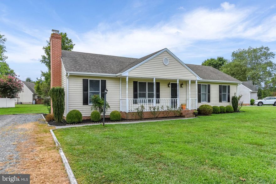 Adorable rancher on a larger lot close to all conveniences without the city taxes! Enter in to a spacious family room that opens to a dining area and kitchen with newer stainless appliances. Enjoy a second family room off the kitchen. Glass doors lead you to the oversized rear deck and backyard. Which are perfect for entertaining and grilling out. There is a generous sized Master with en-suite bath and two more bedrooms. Don't delay on this one - you will love this bright and cheery home in a quiet location!