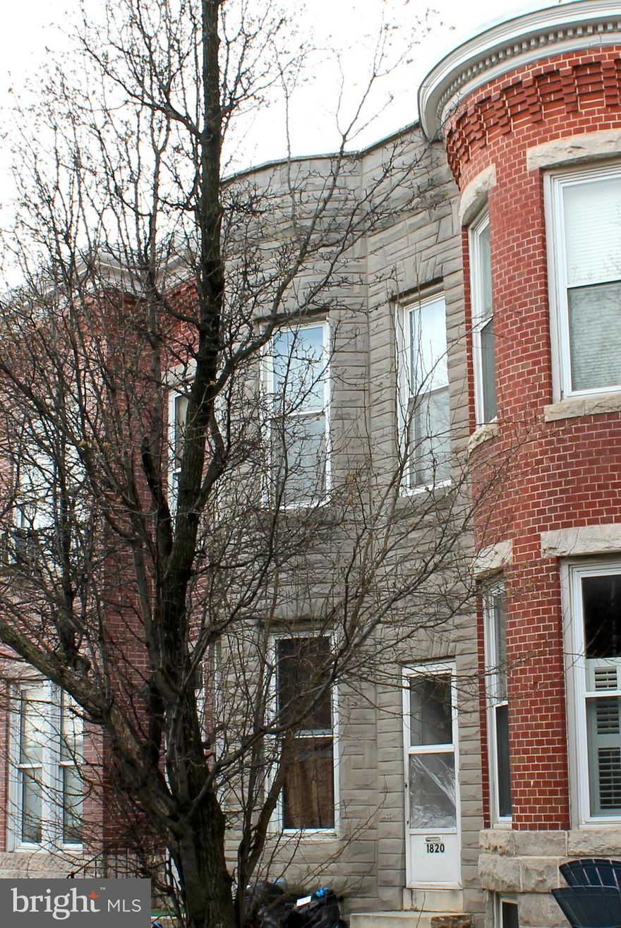 Outstanding South Baltimore/Fed Hill opportunity awaits.  Just steps from Riverside Park, entertainment, shopping and dining. New roof 11/2014. This house is waiting for your design to make it your home. Here's a chance to live in a property and work at your own pace while staying within your budget making the customizations that you've always imagined.