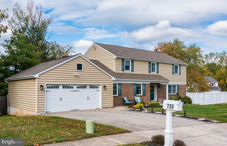 YOUR DREAM HOME IS HERE! Welcome to 735 Champlain Drive, a beautifully updated 5‑bedroom, 3.5‑bath home in the sought‑after Cannon Run West community of King of Prussia. This spacious property features two Master Suites—one on the main level and another on the second floor—perfect for multi‑generational living or guests. The first‑floor suite includes a full bath and walk‑in closet and can be easily adapted for accessibility needs. The open-concept kitchen with granite countertops and stainless steel appliances flows into the family room with a cozy fireplace, and a large dining room provides the perfect space for formal meals and entertaining. Upstairs, the primary suite offers a walk-in closet, sitting area, and full bath, along with three additional bedrooms and a convenient second-floor laundry area. Beautiful hardwood floors run throughout the home.
Major updates include a new roof (2021), new HVAC system (2021, $16,900), new fence (2021, $13,390), and a DryTech waterproofing system (2019, $3,300). Additional features include a tankless water heater, gas heat with four zones, two-zone central A/C, 200-amp service with dual breaker boxes, and hardwired smoke alarms. The finished basement provides extra living and storage space, and there are two attics—one in the main house and one above the two-car garage.
Located in the highly regarded Upper Merion Area School District, known for excellent schools, and offering unbeatable convenience to shopping, dining, and major highways, this home delivers exceptional value, comfort, and flexibility. Schedule your showing today!