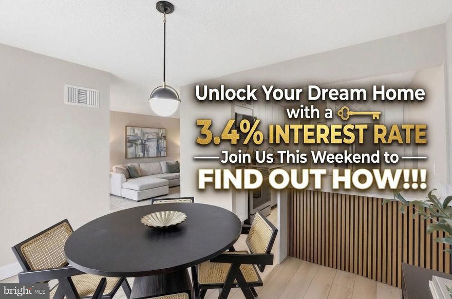 Unlock Your Dream Home with a 3.4% INTEREST RATE —Join Us This Weekend to FIND OUT HOW!!! 


Welcome to Votre Maison!

This stunning condominium has been completely reimagined by Renowned Northern Virginia builder, blending luxurious French-inspired accents with top-tier modern upgrades. From the moment you step inside, you'll notice the impeccable attention to detail: brand-new 7-inch luxury vinyl plank flooring throughout, fresh paint, new molding, new doors, new air vents, and a sleek new thermostat. The spacious living area opens to a large SOUTH-FACING balcony—ideal for soaking up natural light and perfect for feng shui design enthusiasts. Floor-to-ceiling windows and a sliding door flood the home with sunshine, creating a warm and inviting atmosphere.

The chef’s dream kitchen is a showstopper, featuring a stunning quartz island with waterfall edges and a chestnut wood acoustic panel that doubles as a desk or extra seating space for gatherings. You'll find all-new LG ® appliances, including a stove, microwave, refrigerator with water filter, dishwasher, and wine rack. The new cabinets, hardware, light fixtures, and sink with a modern faucet and soap dispenser complete this culinary haven.

Down the hallway, you'll find a brand-new washer and dryer, leading to a fully renovated spa-like bathroom that offers a true retreat. The generously sized bedroom is designed for comfort and can easily accommodate a king-sized bed.

This move-in-ready condominium also comes with an impressive list of amenities: a swimming pool, fitness center, tennis courts, party room, and much more. The $829.10 monthly condo fee includes water, electricity, and gas, and residents enjoy the convenience of a parking decal, additional storage (A- 531), and a secured FOB entry system with 24/7 concierge service for peace of mind.

Centrally located, this property offers unbeatable access to the best of Northern Virginia and the D.C. metro area. It's just 10 minutes from the West Falls Church Metro Station, 5 minutes to Trader Joe’s, and 4 minutes to Starbucks, with nearby EV charging stations and countless dining and shopping options, including Tysons, Mosaic District, and Arlington.

This condominium isn't just a home—it’s a lifestyle upgrade waiting for you!