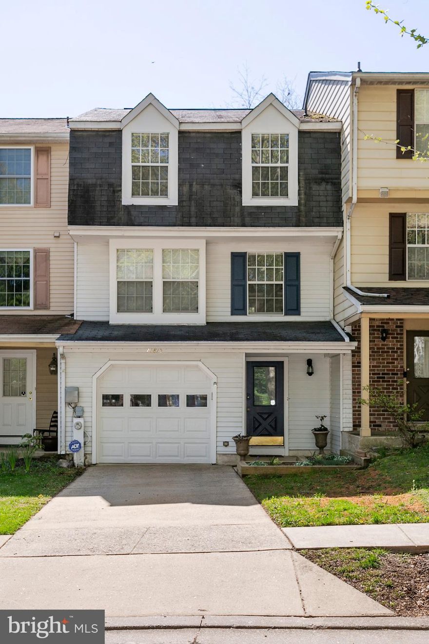 MOVE-IN READY…..3 level GARAGE townhome with 3 bedrooms, 2 full bathrooms and 2 half bathrooms in the quiet community of Beech Creek in Columbia with….NO CPRA….! And Backing up to OPEN SPACE woods.  The first floor features a single Car Garage with ½ bath and Family/Recreation Room/Office with built-in cabinetry to double as virtual office, storage for kids’ toys and grilling utensils.  It also features large window and walk out to the flagstone paver patio and fenced in backyard, as well as a wood-burning fireplace.  The middle level with its open floor plan has living/dining area and spacious kitchen/breakfast.  Kitchen has BRAND NEW (never used) Cabinets with soft close features, BRAND NEW granite countertops with glass tile backsplash as well as a pass-through to the adjacent dining area.  BRAND-NEW stainless-steel Refrigerator, Stove, Built-in Microwave, Dishwasher, and garbage disposal.  The spacious living/dining room combo overlooks the back yard.  The sleeping quarters are located on the third level and include the Owners’ Bedroom with vaulted ceiling, dual closets, and private bath. Two spacious additional bedrooms with vaulted ceilings have easy access to the second full bath. Bathrooms are located on all three levels for the convenience of you and your guests. The fenced rear yard includes a flagstone patio with picnic table, landscaping, and grassy area that is great for entertaining, kids play area and enough grassy space for kids and pet to play. The attached garage has plenty of storage with the ceiling rack and plenty of room for your garden tools in with hanging storage unit and brackets. LOCATION!  LOCATION! LOCATION!  Just off 108, Beech creek neighborhood is adjacent to Rt 108 Cedar Lane park & soccer field and it backs to Cedar Lane baseball fields with walking paths to both.  Plus, it is very close to Centennial Park, the Clark’s Elioak Petting Farm.  And it is just around the corner from everything Columbia has to offer.  HURRY THIS HOME WILL SELL QUICKLY.