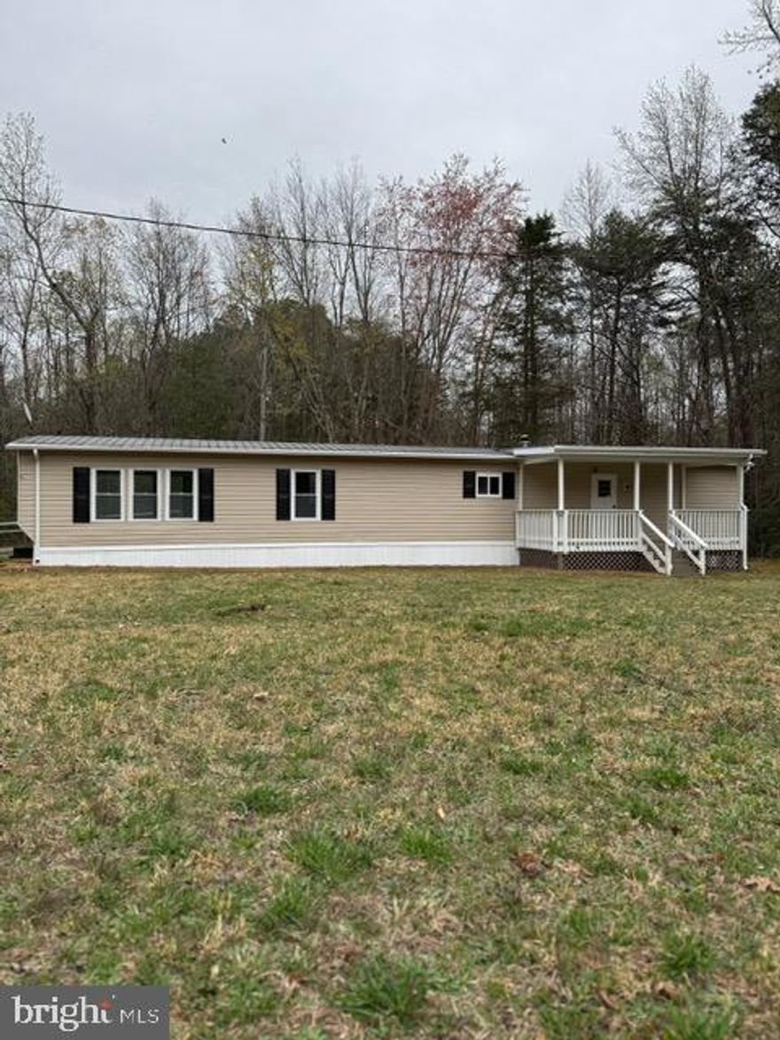 WONDERFUL 3 BED 1 BATH NESTLED ON OVER 2 PRIVATE ACRES! MINUTES TO LAKE ANNA!  FULLY RENOVATED, ALL YOU NEED TO DO IS MOVE IN! NEW ELECTRIC PANEL BOX, BEAUTIFUL VINYL PLANK FLOORS,  QUARTZ COUNTERS, NEW WHITE KITCHEN CABINETS, NEW STAINLESS STEEL APPLIANCES, BEAUTIFUL SUBWAY TILE BACKSPLASH, NEW CARPET, WHOLE NEW BATHROOM WITH CERAMIC TILE FLOORING, VANITY, &  FULLY TILED SHOWER!  COVERED FRONT PORCH, LARGE LEVEL LOT, WITH LARGE DRIVEWAY SUITED FOR AMPLE PARKING..INCLUDING CARPORT WITH CONCRETE PAD! SCHEDULE YOUR SHOWING TODAY AND SEE WHAT MORE THIS AWESOME PROPERTY HAS TO OFFER!!