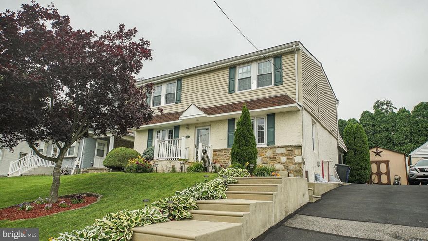 Welcome home to 515 Forest Hill Ave, a beautiful 4 bedroom, 1.5 bath  single located on a quiet residential street in the peaceful Somerton neighborhood of Far NE Philadelphia. Suburban living with low city taxes. You’ll immediately notice the curb appeal of this home with its stone front and newer vinyl siding and professional landscaping.  Enter the property to a large comfortable living room with refinished hardwood flooring that runs throughout most of the first floor and up the stairs to the 2nd floor hall. The living room opens directly into the elegant formal dining room, which has plenty of room for a large table and several chairs for all your holiday and family dinners. From there, pass through the glass panel doorway into a family room area which has great lighting and room for a family size table and seating. The High end kitchen is beautiful with plenty of wood cabinets and counter space and Island with Corian counters ,a stainless steel sink, garbage disposal, a stainless steel refrigerator with water and ice dispenser, an electric range an above range microwave oven with vent fan and a dishwasher. Elegant updated half bathroom. From the rear family room, walk out to the spacious backyard with Ep Henry pavers, new vinyl privacy fence, an in ground pool with a patio area great for your bbq grill and additional seating. The private rear yard has a storage shed and fencing around the perimeter. Head back inside and downstairs to the finished basement with tile flooring and utility access. There is additional space in the basement to add a 5th bedroom and bath.  On the 2nd floor you’ll find the full sized updated bathroom off the main hall, the master bedroom and two additional nice size bedrooms.. Much of the interior has been recently painted and has a fresh look throughout. This home is close to shopping, parks and schools and is just a short drive to all the major highways and bridges in the area. Schedule your appointment to come tour this lovely home today!