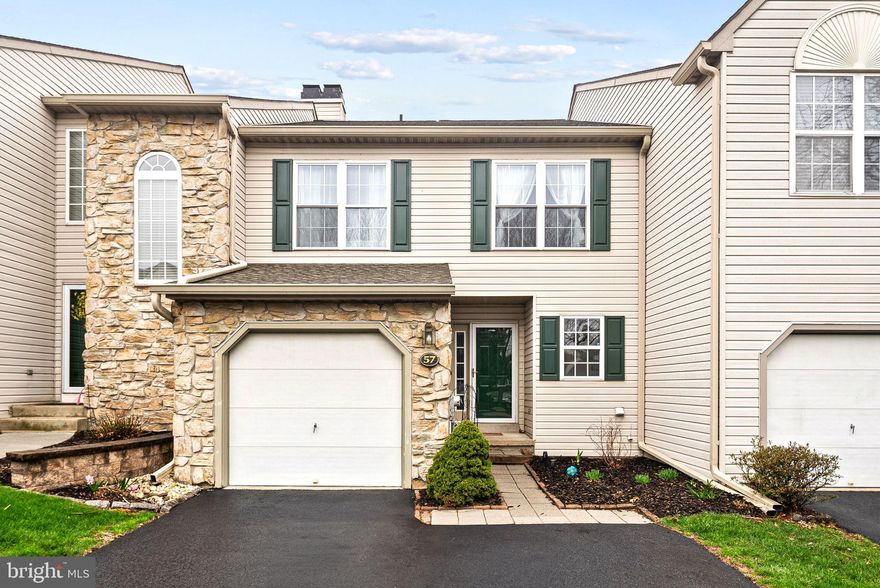 Nestled in the sought-after Berwick Place community in Worcester and located within the award-winning Methacton School District, this stunning 3-bedroom, 2.5-bathroom townhome combines modern elegance with everyday comfort. Step inside to a thoughtfully designed main level featuring an open-concept layout. The spacious living room welcomes you with abundant natural light from large windows and a cozy gas fireplace—perfect for relaxing evenings. The adjacent dining area flows seamlessly into the bright, contemporary kitchen, equipped with high-end stainless steel appliances, sleek white cabinetry, and a versatile center island that doubles as a breakfast bar. Sliding glass doors lead to your private outdoor retreat—an expansive deck overlooking a lush backyard, ideal for summer BBQs, morning coffee, or unwinding in the fresh air. Upstairs, the inviting primary suite boasts a generous walk-in closet and a spa-like en-suite bathroom complete with dual vanities and a glass-enclosed shower. Two additional well-sized bedrooms and a full hallway bath provide space for family, guests, or a home office. Additional highlights include a convenient main-level laundry room, a large unfinished basement with endless potential—perfect for a home gym, office, or rec room—and an attached garage for added convenience.
Don’t miss your chance to own this beautiful home in a fantastic location. Schedule your private tour today.