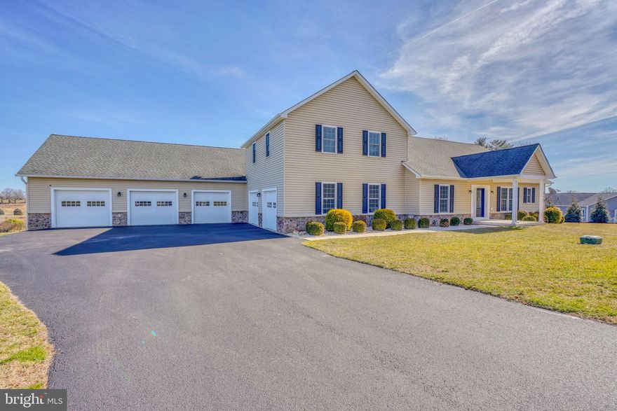 Extremely Well Maintained Home, Located In Much Sought After Jarrettsville On over 2 Acres With Beautiful Pond View! Built in 2010, this Home Offers Rare Amenities, such as a 5-Car Oversized Garage with Vehicle Life, Compressor, and plenty of storage/workspace. Interior Features Include 9' Ceilings, Recessed Lighting, Large Kitchen Island, Walk-In Pantry, Open Floor Plan For Convenient Entertaining or Family Events. The First Floor Owners Suite has 3 Closets w/ Walk-In, and Beautiful Owners Bath. Additional Features Include First Floor Office, First Floor Laundry, Finished Basement w/ Wet Bar, Workout Studio, and an Guest Room that can act as an unofficial 4th. 1000 Gallon Buried Propane Tank Conveys .