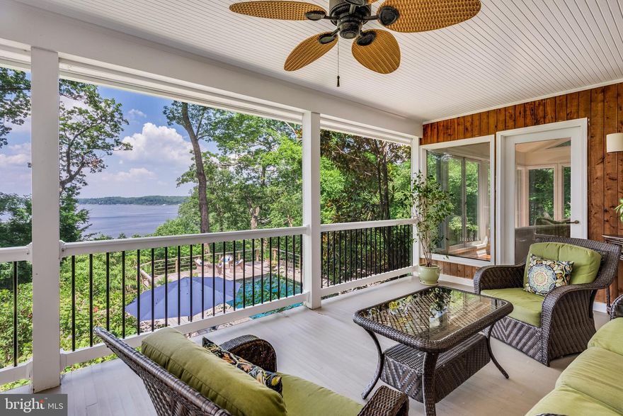 Unique Sherwood Forest property with it's own private outdoor pool overlooking the Severn River. This house is move in ready with beautifully redone wood flooring, spacious open floor plan, updated kitchen and bathrooms, plus river side screened porch off the main living area. Lower Level is walk out to pool. Two Family Rooms, one up and one down. The home is contingent upon owners finding home of choice.