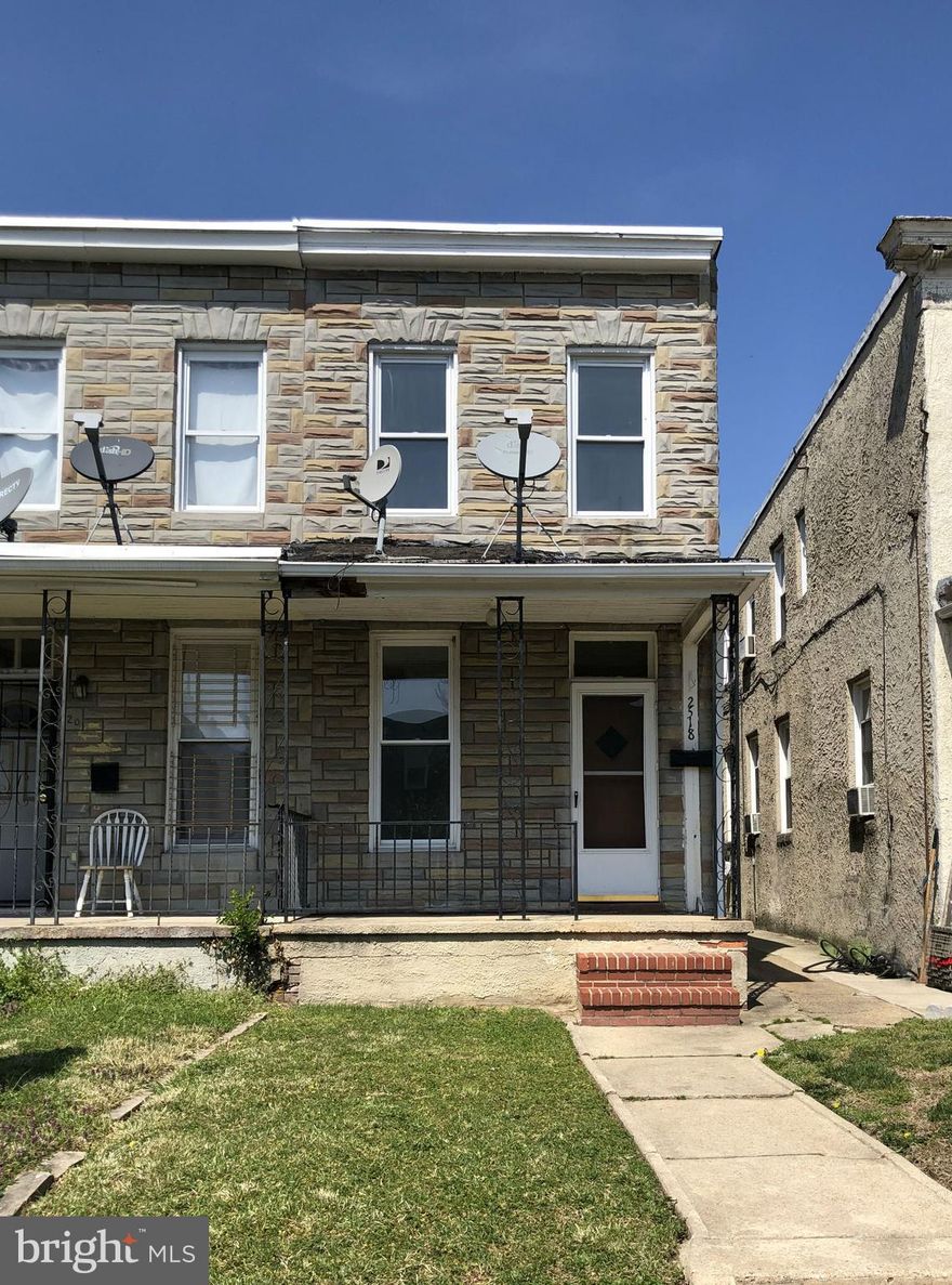 Wonderful opportunity to own this semi-detached home in Bridgeview/Greenlawn neighborhood. Homes has nice room sizes, enclosed porch and ample rear yard.  Great location - walking distance to James Mosher Elementary school and Calverton Junior High School. A short ride from Downtown Baltimore.
