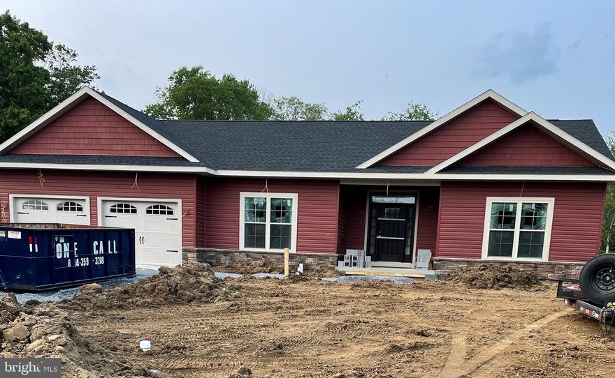 The brand new construction located in the delightful neighborhood of Kaywood offers one-floor living at it's finest.   The open floor plan exhibits real hardwood floors throughout, quartz countertops throughout, beautiful gas fireplace, white Amish built cabinetry and master bathroom has oversized completely ceramic shower.  More opportunity for extra living space in the basement with two egress windows. The land is just beautiful with mature trees surrounding the backyard with a huge covered patio and large shed included as well--your own little paradise!  Don't miss this opportunity to own NEW!  Owner is licensed real estate agent.