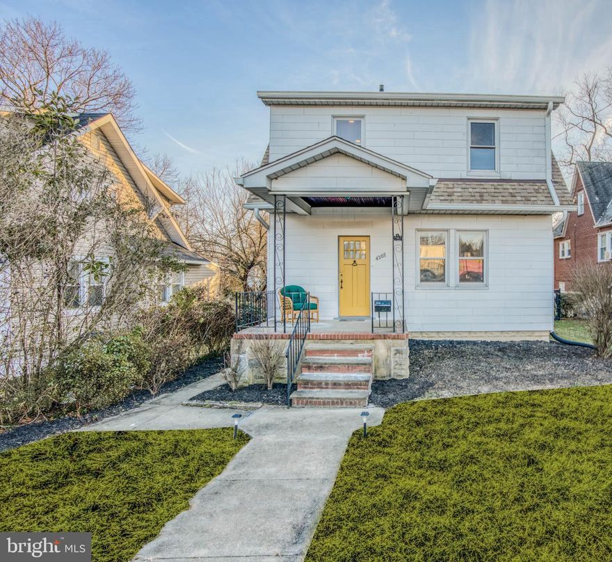 Welcome home to this stunning single family home! This is a 4 bedroom, 2.5 bath with many beautiful finishing touches. The main level offers a living room, combination kitchen/dining room and a room that can be utilized as a master bedroom or formal dining area/office space. The upper level offers 3 additional bedrooms with an updated modern style bathroom. This home comes with a brand new roof replacement in 2019, new hot water heater, stainless steel appliances (refrigerator w/ice maker, gas range, built in microwave), cherry kitchen cabinets with tons of storage, updated flooring, decorative fireplace, recessed lighting, updated bathrooms, fully fenced in backyard for friends/family entertainment w/attached porch, updated parking pad in rear of house  (additional 2-3 cars parking), one car garage with electric, on street parking and so much more! A spacious basement with a half bath and a great opportunity for the new owner(s) to fully finish. Washer and dryer is included with the sale. Schedule your future showing today!