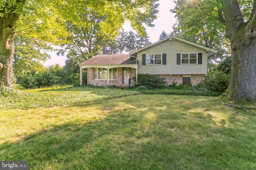 Welcome to your new forever home! Nestled in the sought-after Blue Bell neighborhood of Mermaid Estates, this remarkable single family home is now available for the first time in over 60 years. With 5 bedrooms, 3 full bathrooms, and a host of impressive features, this property offers an exceptional living experience. Spread across a thoughtfully designed split-level layout, this home offers ample space for comfortable living. The open concept living and dining area makes entertaining a breeze.  The kitchen is well appointed with newer refrigerator, dishwasher and stove top, and features plenty of cabinet and counter space, as well as a convenient pass through to the breakfast room. The breakfast room features a cathedral ceiling with exposed beams and access to the backyard and flagstone patio. The main level bedroom with attached full bath is perfect for guests or an in-law suite. On the lower level you will find a spacious family room for relaxation and the utility room, home to the laundry, storage and access to the patio and backyard. The utility room can be finished to add even more square feet of living space. Upstairs is the primary suite offering an attached full bath and large closets. Three additional bedrooms along with a full hall bath and linen closet complete the upper level. Outside enjoy the expansive backyard perfect for outdoor gatherings and play. Boasting five generously sized bedrooms, this home provides flexibility to create personalized sanctuaries, guest rooms, home offices, or playrooms – the possibilities are endless. Hardwood floors on steps, 4 bedrooms upstairs, living room and dining room. Fully floored walk up attic adds additional storage options. Central Air! Low Taxes! Award winning Wissahickon School District! Convenient Location! Situated in a prime location, you'll have quick access to major highways including PA Turnpike, Routes 476, 76 and 202. Shopping and dining are minutes away.  Some rooms have been virtually staged and are not actually furnished. Don't miss your chance to make this incredible property your own. Contact us today to schedule a showing and experience the magic of this home firsthand!