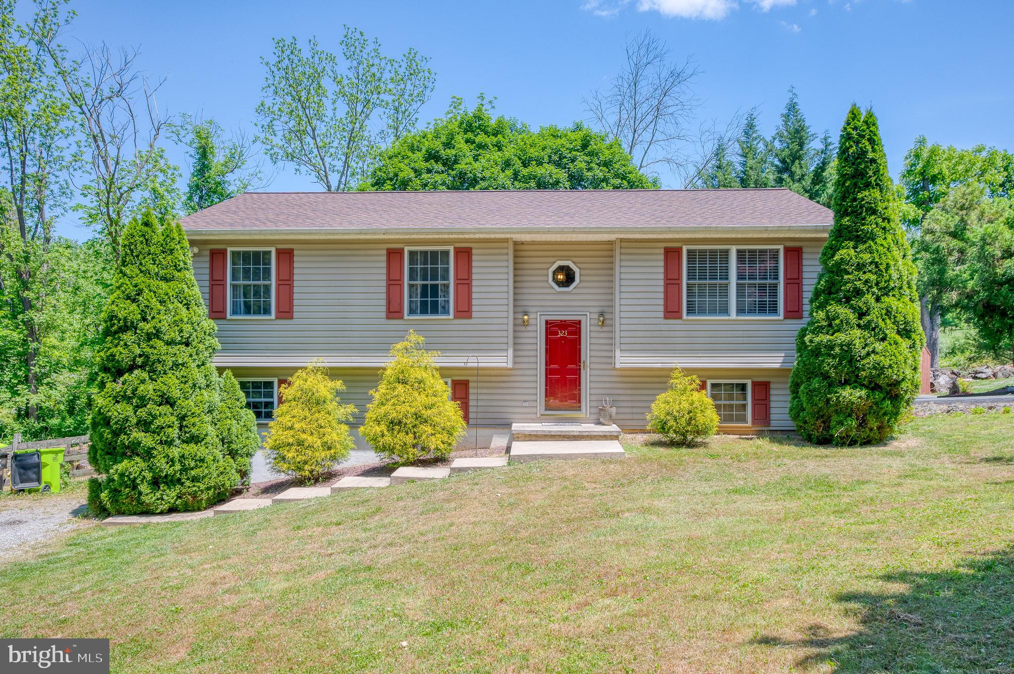 Beautiful single family home in Rising Sun with large private yard! 3 bedrooms / 2 full baths, Large kitchen with double oven gas stove, island and large dining area. New floors in living room. Master bedroom has walk-in closet that connects to bath. Huge family room with tile floors, windows and exit to yard. Additional room in lower level with gas fireplace could be another bedroom/office. 2 level deck off rear year, firepit and fenced yard. Close to major roads and shopping. Pets are case by case basis. Double lot so yard size is larger than shown. AVAILABLE JULY 1, 2023.