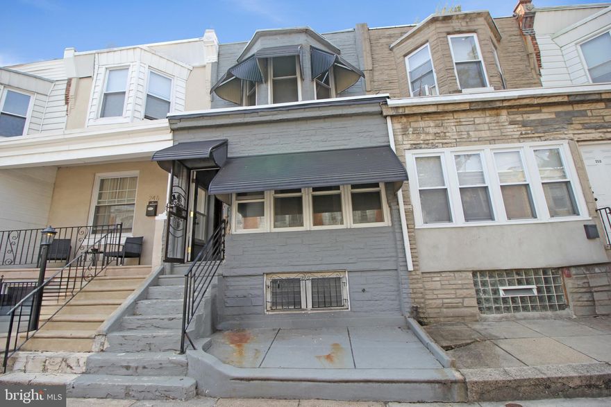 Fantastic investment opportunity in West Philly! This updated 3-bedroom, 1-bath row home is filled with charm and potential. A rare enclosed porch/sunroom greets you at the entry—an inviting bonus space not often found in similar homes. The first floor boasts luxury vinyl plank flooring throughout, with a spacious open-concept living and dining area perfect for gatherings. The refreshed kitchen features crisp white cabinetry and a large picture window over the sink, flooding the space with natural light.

Upstairs, you’ll find three bright bedrooms with matching LVP flooring, all sharing a full bath. The primary bedroom stands out with a lovely bay window overlooking the street. Bring your design ideas to add your own finishing touches—this home has endless possibilities!

All of this in a convenient location close to public transportation, local shops, and all that Philadelphia has to offer.