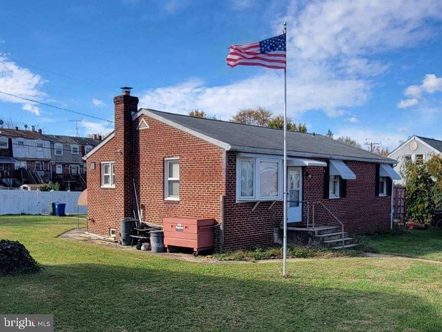 One of a kind detached brick rancher in this neighborhood. This home has old school charm and can take a hurricane.  Home is in the need of some cosmetic repairs, but all major things are done.  Home offers full basement that is partially finished. Will be additional bedroom, family room, setting room and bath. This home offers three bedrooms and two full baths, large rooms, hardwood floors, central air, gas heat, gas water and much more. Let's not forget about the oversized fenced yard great for kids or pets. This home is truly a rare find and a one of a kind for area, don't miss out.
