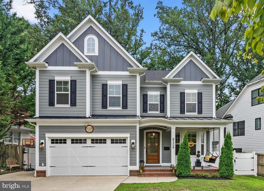 The perfect blend of modern convenience and walkability in one of Bethesda’s most coveted neighborhoods, Greenwich Forest.  Completed in 2021, this stunning craftsman style home unfolds right before your eyes as you enter the foyer through the mahogany door.  Across 4 levels including almost 6,000 square feet, the layout is expansive and spacious with a total of 7 beds and 6 full baths.  The first floor features a bedroom with a full bath that could allow an owner to age in place or it can also serve as a terrific home office with sunlit views.  Entering from the 2 car garage with room for overhead storage you will find the mudroom and a huge walk in closet.  The kitchen is sunny, bright, open and airy with a formal dining area as well as a breakfast nook and desk for paying bills or doing homework.  Not only is the family room spacious with plenty of seating, it includes a unique double-sided fireplace that extends to the back patio, stone hearth, and yard. Wired for audio inside and out, plus CAT5E available in every room, indoor and outdoor speakers convey including ceiling mounted speakers for a home theater.  The upper level features the primary suite with tray ceiling, walk-in closets, and luxury bath plus 3 additional bedrooms, huge laundry room and flex space/lounge area.  On the 3rd level you will find a full bathroom, huge closet and bedroom or home office.  The lower level is completely finished with a wet bar, fitness room and au pair suite with full bathroom.  Walk to the metro or take a quick bus ride down Old Georgetown Rd to everything Bethesda has to offer.  Greenwich neighborhood park is just a stone’s throw away.  Walt Whitman HS, Pyle MS, Bradley Hills ES.