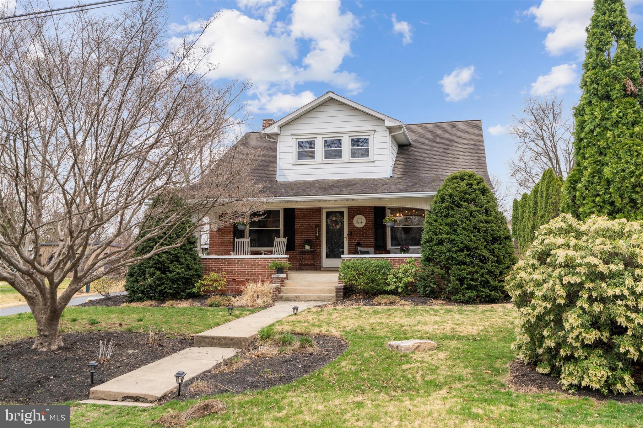 Welcome to 596 Kline Avenue—where comfort and charm blend seamlessly! This brick Cape Cod boasts a spacious covered front porch, perfect for morning coffee or unwinding at the end of the day. Inside, discover three generously sized bedrooms, two full bathrooms, and a versatile den on the main floor that can easily serve as a fourth bedroom or home office. The bright, open kitchen features abundance of cabinets for ample storage, an island for extra prep space, casual dining and great for entertaining, Enjoy the additional living space in the partially finished basement that offers a tucked away wood work shop, with convenient Bilco doors providing easy access to the backyard. The beautifully landscaped, private backyard offers a paver patio—ideal for summer BBQs and outdoor relaxation. Conveniently located near popular restaurants, shops, and major routes and highways, this home is a true gem!