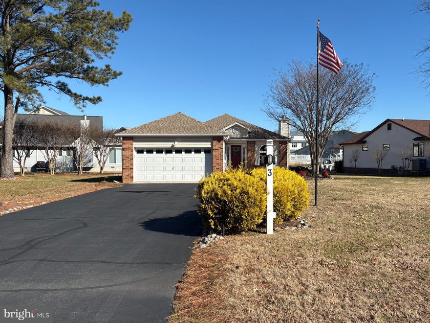 Beautiful waterfront single-family home located in the quiet neighborhood of Wood Duck II in Ocean Pines coming to the market very soon! This well-maintained property offers peace, privacy, and scenic water views on one of the larger lots in the community, providing ample room for future expansion. The impressive lot spans approximately 19,757 square feet. The sellers completed a renovation and expansion between 2007–2009, creating a spacious and functional layout. As you arrive, you’ll appreciate the long driveway and welcoming entryway. Inside, the home features a bright, open floor plan with a living room and fireplace that flows seamlessly into the large kitchen with abundant cabinet space. The dining room is conveniently located off the kitchen and overlooks the canal. A generous family room offers stunning waterfront views with sightlines down the bay with the Ocean City skyline in the backdrop, creating the perfect space to relax or entertain. Step outside onto the large deck that leads to the backyard—ideal for enjoying the waterfront lifestyle. There is plenty of room for a boat, paddleboards, jet skis, or other water toys. The primary bedroom suite includes a private, upgraded bath featuring a tiled shower. The second bedroom also offers a private bath, providing comfort and privacy for guests. Additional features include a laundry room, two-car garage, and an outdoor shed. Additional updates include a new bulkhead replaced in 2025, roof replaced in 2020, most windows upgraded to Pella windows, and a new entry door. The home is being sold fully furnished.  Enjoy serene waterfront living while remaining conveniently close to all that Ocean Pines has to offer. This home is ideal as a primary residence, vacation retreat, or investment opportunity.