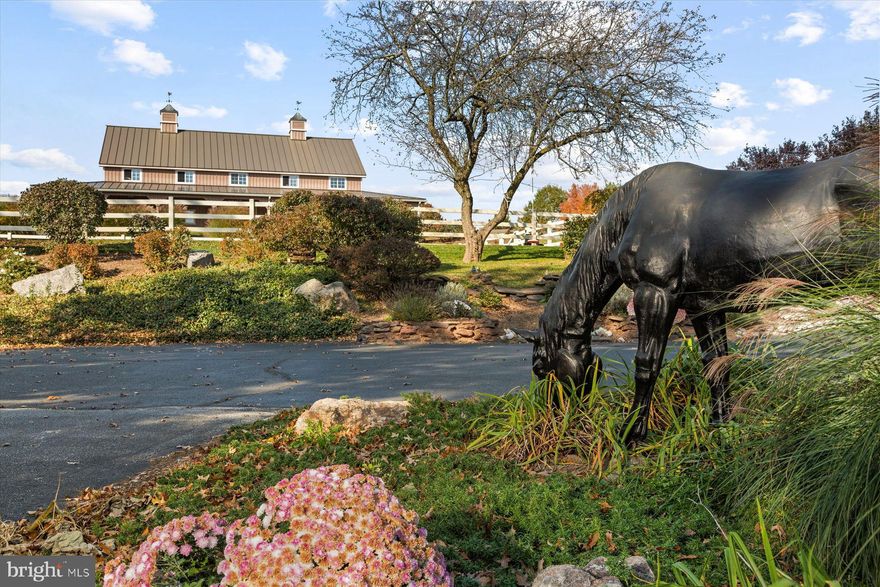 Welcome to Stony Knoll Farm. The long gated & tree-lined drive brings you into the center of the property where you will find 2 completely updated and reinvented historic buildings made for comfortable living for all your family members. The home built c 1710 along with the oversized bank barn has been reimagined and renovated to the highest standards of craftsmanship and both homes afford 1st fl primary suites on 3 different levels so all members of the family have easy access to independent living. Current owners purchased the property in 2000 and completed the renovations over the last 23 years. The renos reflect the thoughtfulness & care to help create easy living for family members of all ages. The centerpiece of the property is the original stone home c 1710. This lovely home boasts 18” walls, hardwood floors throughout, gourmet kitchen including butler’s pantry w/ additional W/D, dishwasher, range, microwave, and full refrigerator. The open living room, dining, and kitchen area, not found in homes of this age, + a keeping room w/ original walk-in fireplace with custom cabinetry, and separate office. Primary addition features vaulted ceiling w/ gas fireplace, 2walk-in closets, spiral stair leading to library/sitting room, large bath with soaking tub, walk-in tiled shower, dual basins w/private laundry, and patio. There are 4 more beds, 2.5 baths, finished attic, and basement w/ a new H2o mgmt system. The 2nd masterpiece on this property is the large converted bank barn which has been lovingly updated to a breathtaking open-concept home with a primary on the 1st fl and a  1 bed apart.  on the LL for an entirely separate living space as well as an adorable, updated cottage with another separate living opportunity.  The 1st fl in-law suite is completely accessible for people with disabilities and includes a stair lift from the apartment to the 1st fl of the barn home. The apartment includes a gourmet kitchen, large living room with exposed fieldstone fireplace, separate office, primary bedroom w/sitting area and large bath. & another W/D mudroom. The bedroom & living room have direct access to a stone patio overlooking the pool area. Upstairs you will find the converted barn to be breathtaking. The 1st Fl kitch & dining & living areas are completely open w/ exposed beams and soaring ceiling above you. Not to mention the floor-to-ceiling General Hancock Stone fireplace. The truly gourmet kitch includes cabinets by Plain & Fancy, Subzero Refrig, 8 burner Wolf gas range and hood, and wine refrig. There is a full bath and another W/D laundry room and access to the two car garage with 4 built in dog kennels with Nelson Waterers. The Primary is on this floor w/ his/her walk-in closets, built-in cabinets, soaking tub, tiled shower and double basin. Upstairs you will find a family room/game room/office and another very special bedroom. Off the main floor is an enormous Trex deck overlooking the pool area. Right out the back are lovely stone walls surrounding the Saltwater pool with pebble stone & slate stone surround and diving rock. Plus, a 30x15 pool house w/ FULL kitchen and changing rms. & adorable 1 bed/bath cottage w/ covered patio, perfect for live-in help, AirBNBers or extra guests. The rest of the property is devoted to the horses and livestock. There is no detail missed. There is 5 a stall Stultfus barn with Nelson waterers, large tack room, feed room, hot/cold running water, wash stall. 2-3 garage bays for easy storage of farm equipment, huge full attic with full staircase for easy access to storage. 2 riding rings, with sand/rubber, 45x110 & 80x150. Owners bred Icelandic ponies needing little grass so  4 dry lots, 3 with run-in sheds, Nelson waterers, 3 grass fields with 2 run-ins & a separate small animal paddock with run-in shed. There is a lovely chicken coop & three other sheds for equipment & animals. Located in Montgomery County, 36 m. to Philly and 113 m. to NYC. The farm can be subdivided into two lots.