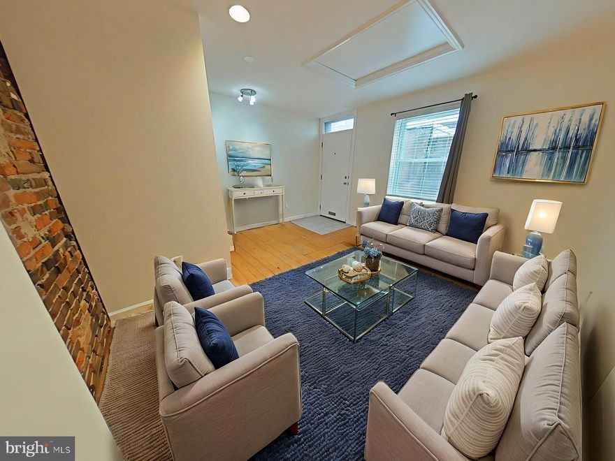 Discover the charm of this beautifully maintained 3-story Trinity home, nestled away in the desirable neighborhood of Northern Liberties. Boasting 2 bedrooms and 2 baths, this inviting space is ready for new owners!

As you enter the home you are welcomed into the cozy living room providing a relaxing space to entertain friends and family. The original hardwood floors of the home run through out each floor and radiate classic charm. As you descend to the lower level you with find the well appointed kitchen offering amble counter top and cabinet space for all sorts of culinary activity. The kitchen is highlighted by a stainless steel dishwasher and refrigerator along with an elevated built in range and cook tops for ease of use and efficiency. You are going to love the exposed brick shelving this kitchen provides which exudes character creating a homey atmosphere.

The second and third floor each have their own spacious bedroom and bathroom on each level. Each bedroom comes equipped with a closet space along with an extra storage space located in the floors to hold extra items.

Enjoy a Walk Score of 97, making daily errands a breeze without a car. 

With a Transit Score of 72, public transportation is easily accessible for most trips. 

Bike enthusiasts will appreciate the Bike Score of 86, highlighting good biking infrastructure. 

You’ll find a variety of nearby restaurants, including D'Oliva, Evoo Pizza & Grill, Hikari, Apricot Stone, and Baan Thai. 

Local schools include William W Bodine High School, St. Peter the Apostle School, Walter D Palmer Leadership Charter School, and Young Scholar Charter School. 

Grocery shopping is convenient with options like Giant Food Stores, GIANT Heirloom Market, Piazza Farmers Market, and Acme Markets nearby. 

The MFL Frankford TC to 69th St TC at Girard Station is just a 10-walk away, and you can unwind at nearby parks such as Liberty Lands Park, Tiptop Playground, and Hetzel's Playground.

With a full priced offer the sellers will provide a 13 Month Home Warranty to the buyer for peace of mind. This will need to be included in the offer.

Don’t miss this opportunity to make it your own! Schedule your visit now!