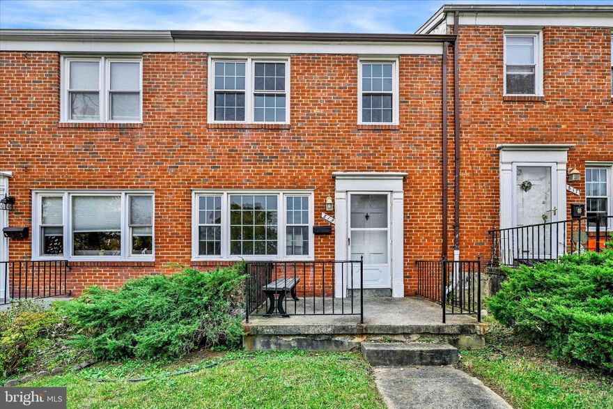 Come and see this spacious brick townhouse in the heart of Towson.  Home features three bedrooms and full bath on top floor.  Main level with Living Room, Dining Room, and Kitchen.  Lower level is partially finished, new toilet in water closet, new water heater.  Lots of wood flooring.   Off street parking.  Priced to sell and won't last long.