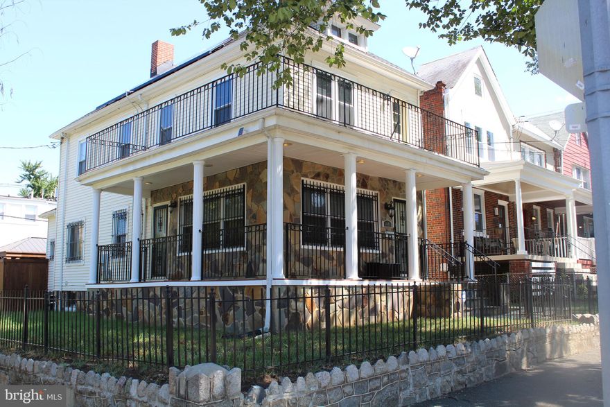 A must see!! Welcome home to a beautiful 4 bedroom, 3 bathroom fully detached dream house. Located within mins of Bolling AFB, Navy Yard, Marine Barracks, as well as the Naval Research Facility and Downtown DC. This home features all the bells and whistles of a new home including a round porch, wrap around balcony adjacent from the master bedroom,  solar panels, package lockbox thats bolted to the porch, keyless entry on front and back doors that are compatible with all smart hubs, updated ADT alarm system, Ecobee smart thermostat, Ring doorbell and camera system in place , composite deck with gazebo, privacy fence with remote garage door, full finished basement, washer and dryer. Plus much more!