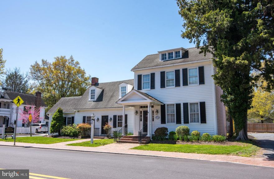 Rare opportunity to own a commercial property in the heart of historic downtown St Michaels. Situated on a prime, high-visibility corner lot, this turn-of-the-century building offers approximately 2,100+/- square feet of space with strong foot traffic and excellent exposure. Off-street parking and climate controlled outbuilding for additional storage adds convenience.  Enjoy flexibility for a variety of uses.