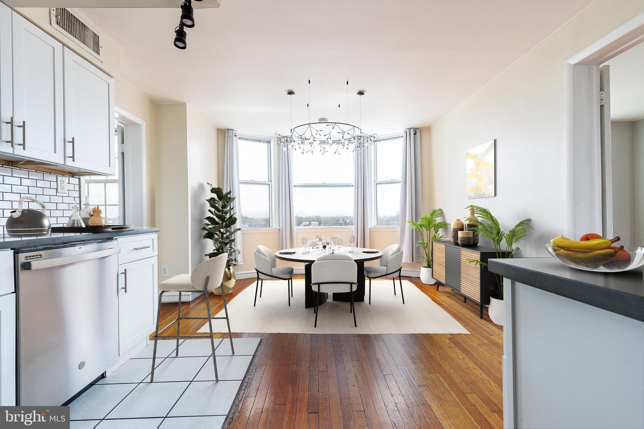 It’s rare to find a turnkey two-bedroom condo just steps from Rittenhouse Square at this price, so don’t miss your opportunity! Welcome to Unit 803 at The Walnut Plaza Condominiums, ideally located in one of Philadelphia’s most sought-after neighborhoods, just a short walk from UPenn, Drexel, top restaurants, cafes, and premier shopping.
The moment you enter, you’ll be greeted by a wall of bay-style windows facing south, flooding the space with natural light and showcasing stunning Southern and Western skyline views. This bright and inviting residence features hardwood floors throughout, a renovated kitchen with subway tile backsplash, stainless steel appliances, and ample cabinetry for storage.
The smart, split-bedroom layout offers ideal privacy, with the two bedrooms located on opposite sides of the unit. The primary suite includes a walk-in closet, and there’s generous storage throughout the home.
Whether you're a first-time buyer, investor, or looking for a pied-Ã -terre in the city, this is your chance to own a piece of Rittenhouse Square living at an incredible value.