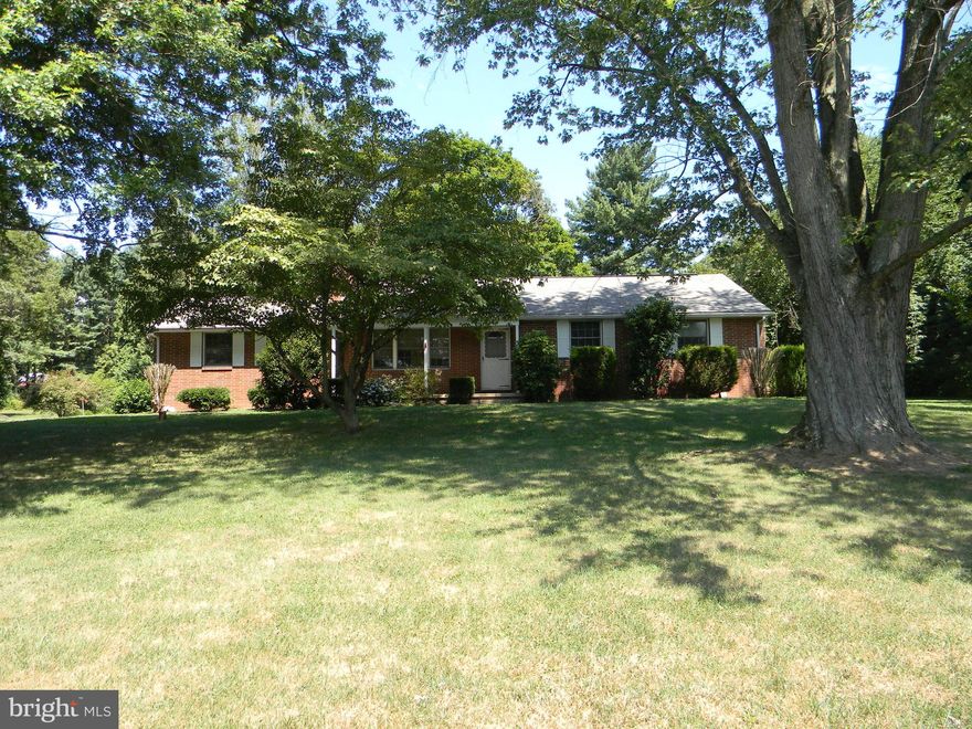 Nice three bedroom, one and a half bath rancher on 1.5 acres.  Full unfinished basement and two car garage.
