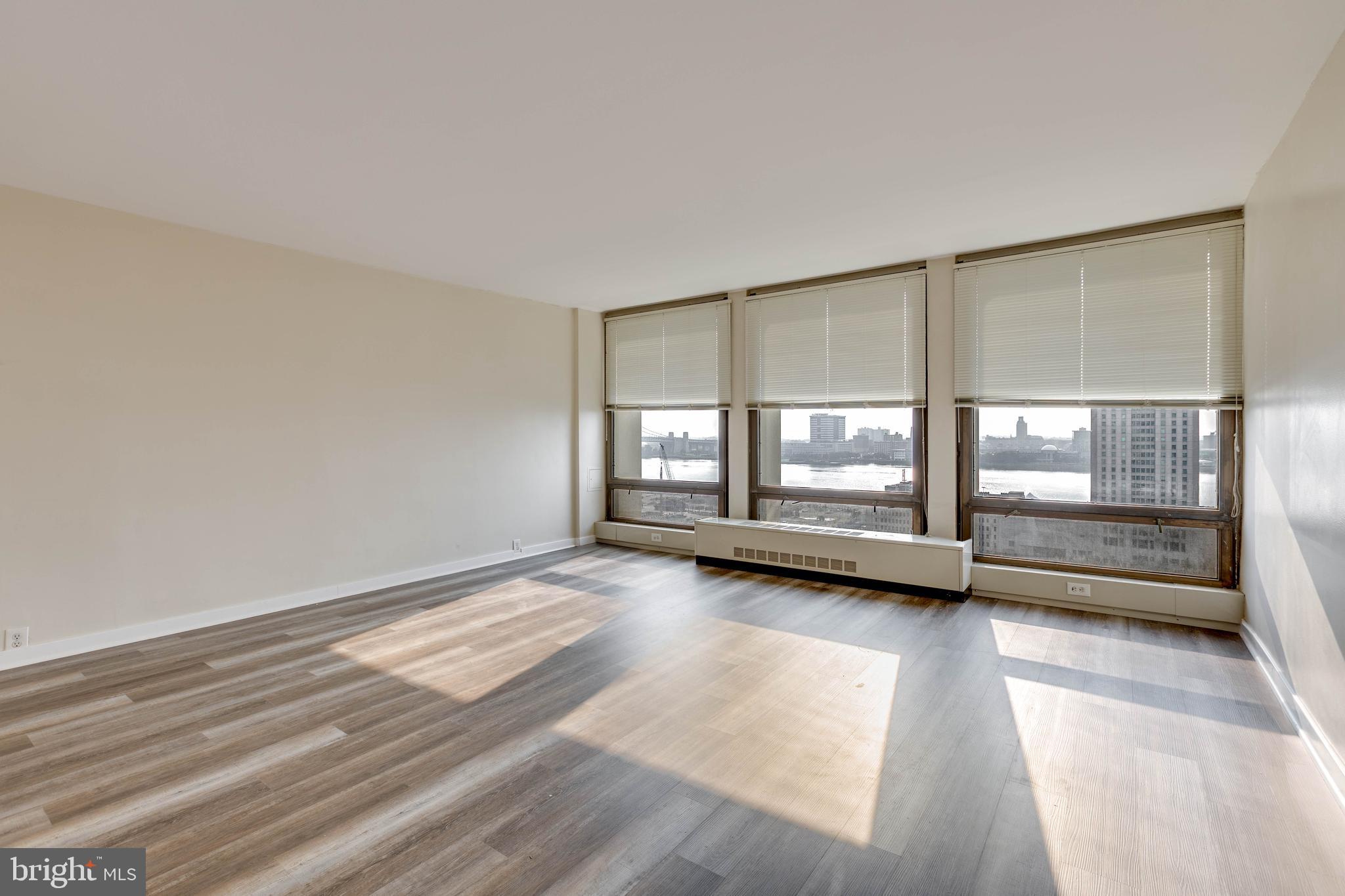 RENT INCLUDES ALL UTILITIES (WATER, GAS, ELECTRIC, BASIC CABLE).
Welcome home! This wonderfully updiated high rise condo located in the charming Society Hill area! Your unit features spectacular views of the city, the river, and Head House square. Walking into this unit you will be immediately struck by the bright, and open floorplan. You'll appreciate the crown molding, updated flooring, the in-unit laundry, the custom cabinetry, the granite countertops and backsplash, walk-in closet and so much more. This studio unit is 17ft x 17ft (excluding closet & bathroom). You are also provided 24/7 concierge, security, storage lockers, and a community room. The towers are located just steps away from Philadelphia's beautiful waterfront and Penn's Landing Park. Close to theaters, shopping and countless restaurants, including the James Beard award winning Zahav. The Market/Frankford line is conveniently located a few blocks away as well as many SEPTA routes and easy access to I-95. Schedule your tour today!
There is parking underground , swimming pool access, gym- all for an extra fee.
Monthly maintenance fee (includes water, heat, AC, cable)- included, but may change depending on what is covered by the monthly maintenance. Maintenance fee portion increases every January, even within the lease contract.