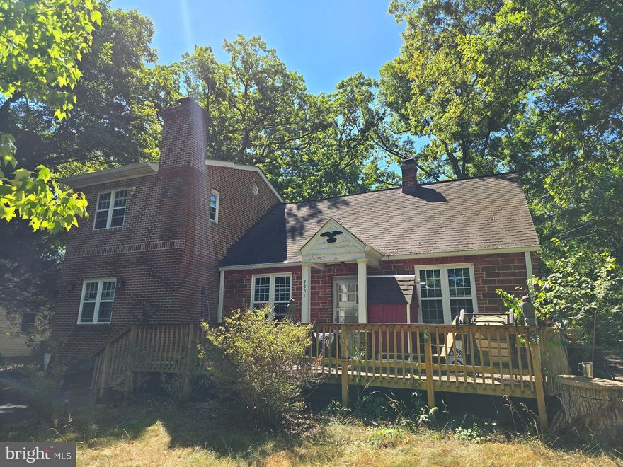 This all-brick traditional home offers over 2,000 finished square feet of living space. A little elbow grease and TLC will go a long way to make this property amazing.   With 4 bedrooms and 1 bathroom, there is plenty of space to grow.  Inside you'll find a formal living room, dining area, and a cozy galley kitchen.  The separate den with a fireplace adds a warm touch, while the master suite is located upstairs for privacy.  This home features a newer roof and HVAC system and is waiting for you to add your personal touches.  The spacious yard is perfect for outdoor activities.  Two lots on this property!!!! Conveniently located close to shopping and the beltway for easy commuting, this home is situated at the end of the street on a corner lot, providing over an acre of land.