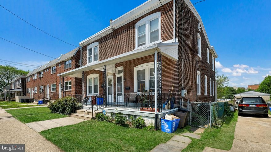 Available July 1st, come see this spacious 3 bedroom 1 1/2 bath Twin.  Located in Roxborough-Manayunk and within walking distance is Gorgas park.  This home features a covered front porch, laminate flooring in the living area, an eat in Kitchen with refrigerator, gas cooking and a dishwasher., plus Laundry room {Washer & Dryer included} and 1/2 bath on the main floor. This home has Gas heat with Central air! Upstairs you will find 3 bedrooms and a full bath with tub/shower. Rear yard is fenced. Pet friendly pending owner approval and a pet fee.