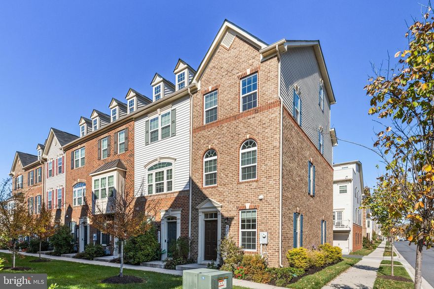 Built in 2018, this gracious 4-level townhome boasts 4 bedrooms (one can be used as an office) and 4 bathrooms. Beautiful gray laminate flooring throughout common areas, and newer carpets in bedrooms (installed in September, 2022). Home was recently freshly painted. This spacious end unit and has a view of the beautiful Central Park in the community and is close to bike/walking trails and Metro. Welcome home! Multiple offers received.