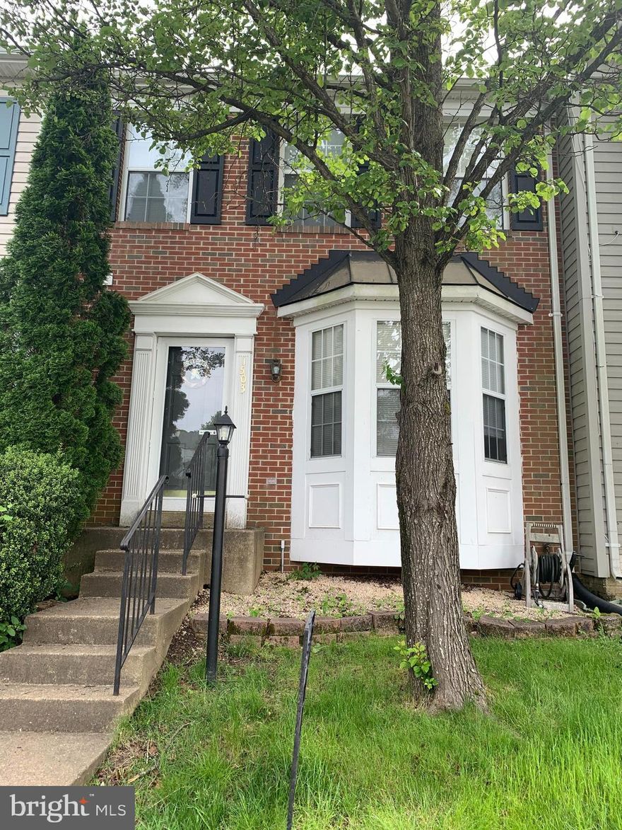 Spacious 3 level, brick front town home!  3 bedrooms with 4th NTC bedroom in lower level. 3 Full Baths and 1 half!  Large, eat-in kitchen with bay window and pantry.   Rec Room walks out to fenced back yard.  Roof is less than a year old,  New HVAC & Water Heater and all bathrooms have been updated.  Ideal location near shopping, commuter lots, medical and I-95!  More photos coming soon!