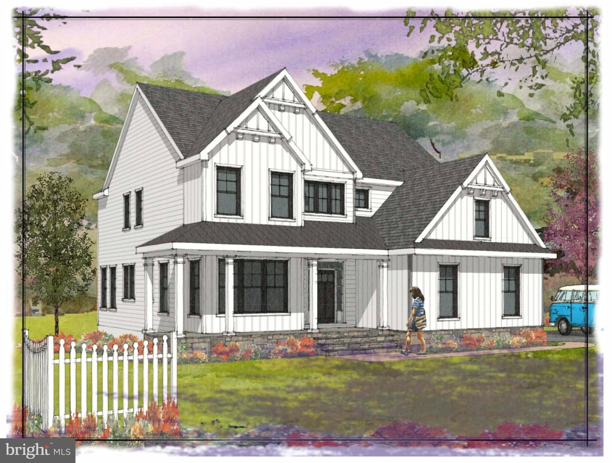 Located on a serene, wooded lot in Conshohocken this stunning 4-bedroom, 2-full and 2-half bathroom new construction modern farmhouse-style home will make you feel as though you’re on a vacation in the mountains every day while providing you with access to all the dining, shopping, and commuting conveniences you might desire. Step off the large covered front porch perfect for some Adirondack or rocking chairs and enter into a welcoming two-story foyer with stunning hardwood flooring, which is the same flooring found throughout the home. To your left is a spacious light-filled formal dining room that will surely be the setting for future holiday gatherings and dinner parties. The adjacent Butler’s Pantry is complete with a prep sink and a walk-in pantry closet perfect for storing all of your dry goods and overflow kitchen appliances and serving ware. Just beyond the Butler’s Pantry is the gorgeous and exceptionally large kitchen with an abundance of cabinetry, high-end finishes, and fantastic center island with plenty of  seating . This kitchen is perfection! Next to the kitchen is the Great Room with a fireplace and access to the fabulous back porch, which just might become your favorite spot in the entire house to relax and entertain. Around the corner from the Great Room and near the Foyer and the 2-car garage is a stylish entryway with a closet, built-in bench and cubbies, and a powder room. The second level of this home is just as lovely as the first. The Primary Bedroom is fit for royalty and offers two walk-in closets and a luxurious en suite bathroom with dual vanities, a soaking tub, a walk-in shower, and a water closet. It’s so relaxing that you may never want to leave this Primary Bedroom space. The 3 other bedrooms also offer large, walk-in closets and share a lovely hall bathroom with dual vanities and wet room with a tub shower combo and toilet. Rounding out this level of the home is a convenient and large laundry room with room for a folding area, storage, and a sink. As if all of that wasn’t enough, this home is located in an unbeatable location close to major roadways, trains for commuting into the city for work or dinner and a show, and close to all of the shopping and dining options located in Conshohocken and the Main Line. Don’t miss your chance to call this brand-new home your own!