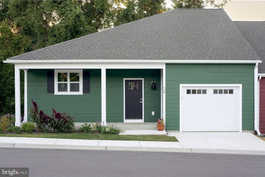 Looking for single floor living in a brand new home within walking distance of an historic university town? But with room for family and guests to visit? 

24 Sage Place, located in historic Shepherdstown, offers charming small-town living. Major metropolitan areas surround you. The Shepherdstown Historic District can engulf you. There are cafes and restaurants, unique boutiques, Potomac River recreation, the C&O Canal, and Shepherd University full of events for the whole community and a major library. 

The owner built this home with a single level living open floor concept, including a garage, laundry room and guest bedrooms on the 2nd & lower levels. This duplex home is set in an ecologically conscious, friendly small community with walkable trails through nearby wooded areas.

A ten foot ceiling and windows on all sides create spaciousness and bring in light. This 3 level home offers 3BR, 3BA and has a walkout basement with large recreation and storage areas.

Features include 3/4” solid hardwood flooring on main level, waterproof vinyl plank (LVP) on the bathrooms and basement floors, quartz counters, porcelain tiles, tons of storage, recessed lighting, soft-close cabinetry, walk-in showers, a state of the art kitchen with stainless steel appliances, induction cook top, double farm sink and touchless faucet. 

The home is energy efficient, featuring 2x6 exterior walls with increased insulation, gas-filled windows, and a hybrid water heater. The roof faces south and is ready for solar panels. This property offers 2,818 sq ft of finished living space, and 668 sq ft of unfinished basement storage area. Great potential for an “age-in-place” home. Come and see this gorgeous home in beautiful Shepherdstown, WV!